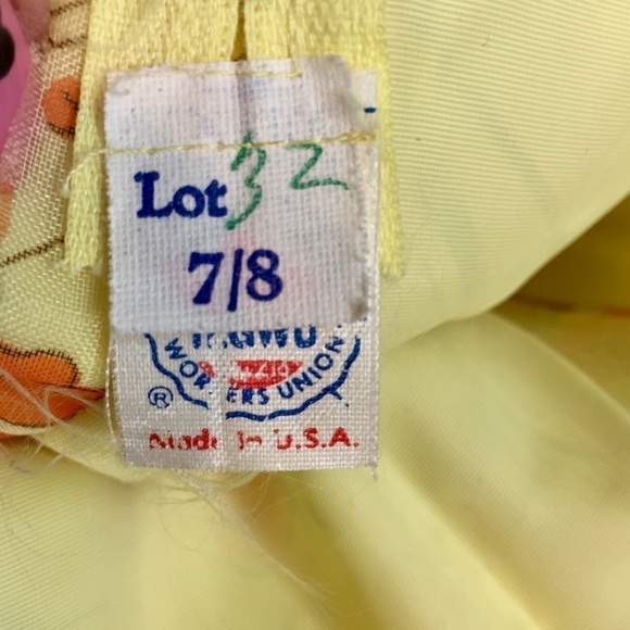 Vintage 60’s Yellow Floral Maxi Dress Southern Bel - Picture 13 of 16